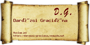 Darázsi Graciána névjegykártya